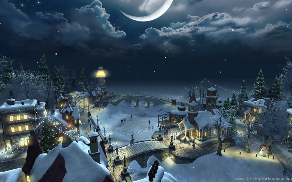 Christmas Night HD Wallpapers Download christmas night scenery desktop hd wallpapers 1280x800.jpg