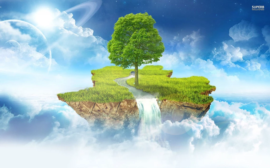 Floating Island In The Clouds Wallpapers   Fantasy Wallpapers
