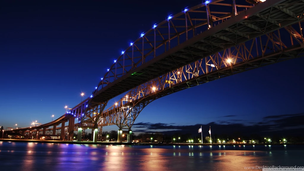 Blue Water Bridge HD Desktop Wallpapers : Widescreen : High ...