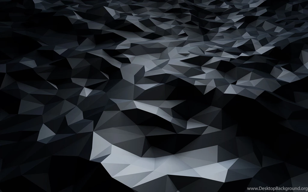 Download Abstract Black Low Poly HD Wallpapers For 2880 X 1800 ...