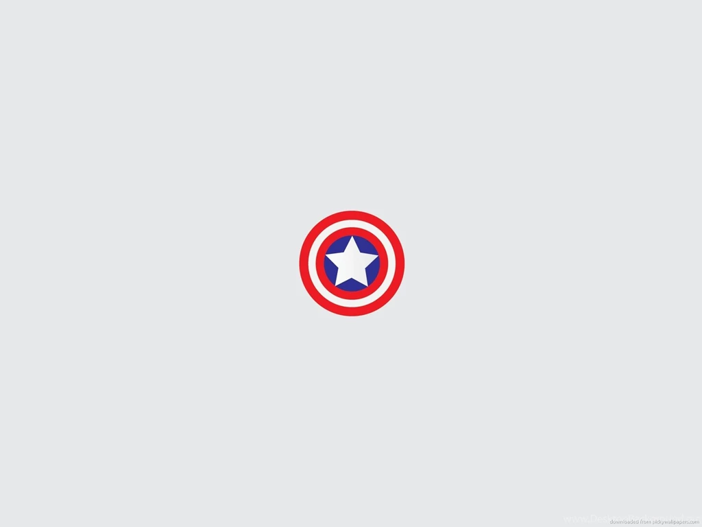 Download 1600x1200 Minimal Captain America Shield Wallpapers