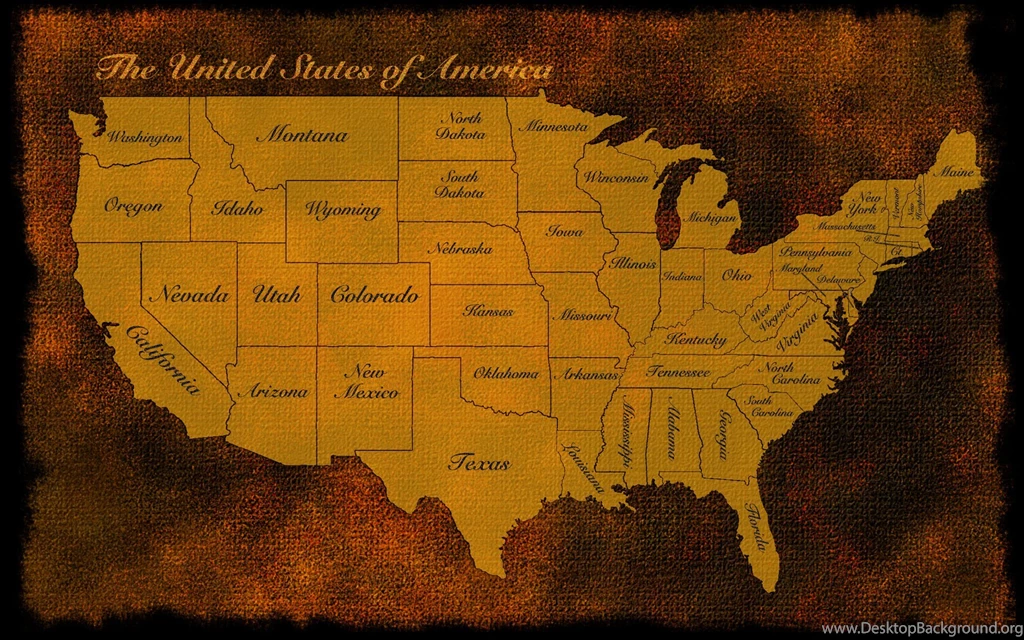Usa Us Map America Old Rustic States Patriotic Wallpapers ...