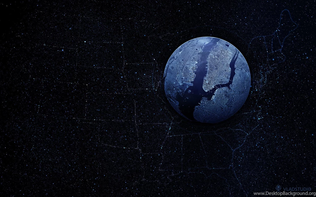 Planet On USA Map Wallpapers
