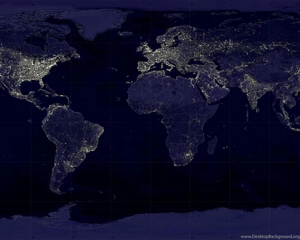 Night World Map Hd Wallpapers (