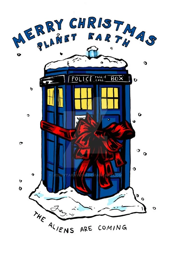 Tardis Christmas Card   Doctor Who By JennyTaravosh On DeviantArt