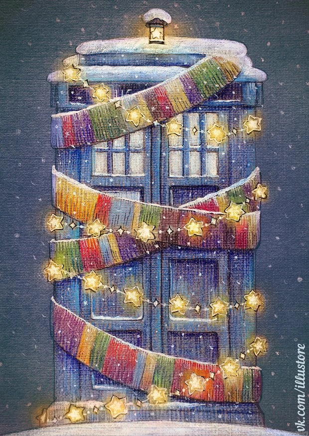 Tardis Christmas Card By Nokeek On DeviantArt