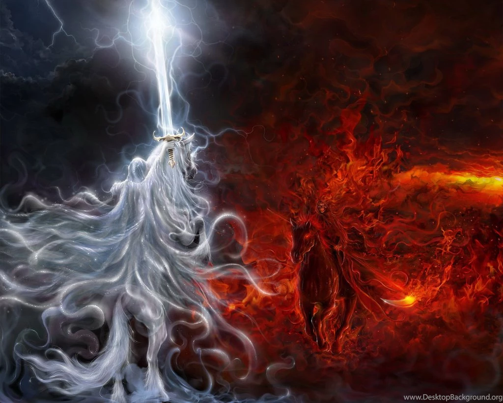 DeviantArt: More Like Light Vs Dark Angel Vs Demon By Yasinargu