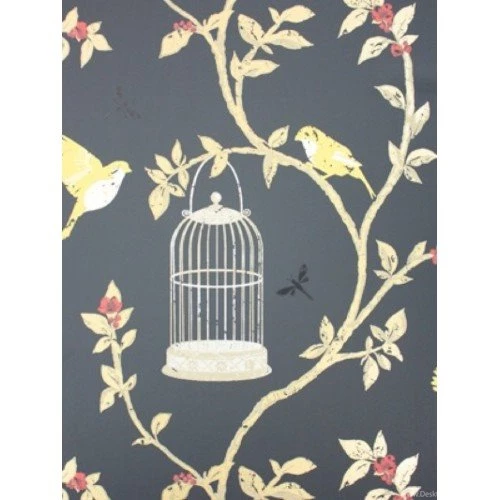 Buy Designer Nina Campbell Birdcage Walk Green Wallpapers