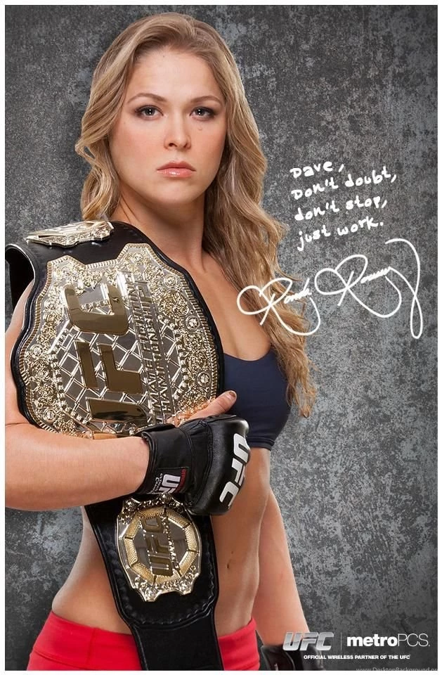 My Ronda Rousey Metro PCS Autograph
