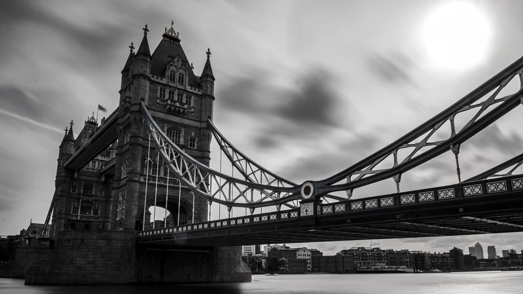 Download Wallpapers 1920x1080 Uk, Tower Bridge, London, Black White ...