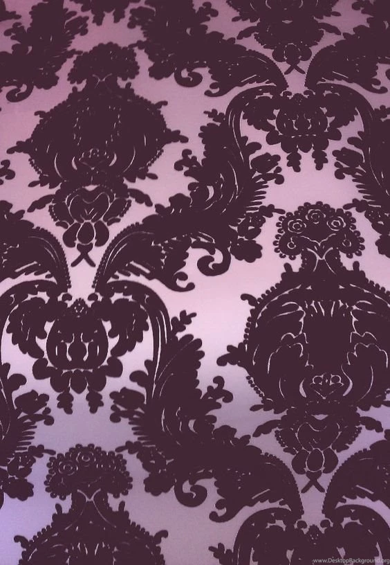 Victorian Flocked Velvet Wallpapers Tone On Tone Purple [WFLO ...