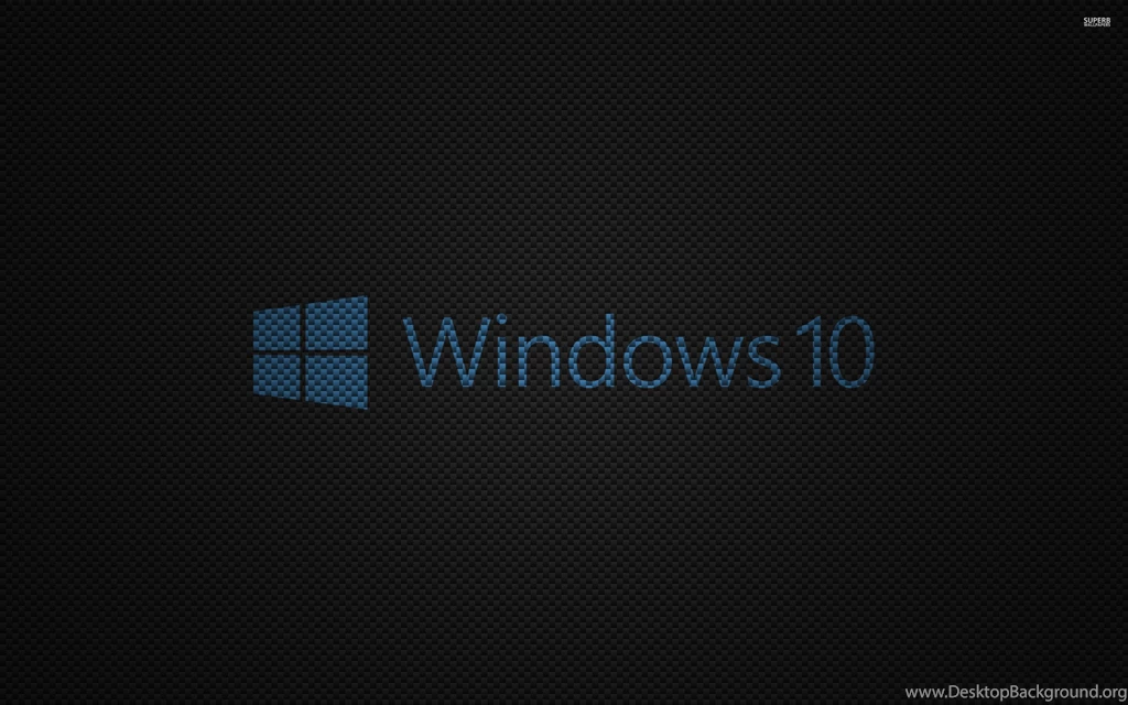 Windows 10 Text Logo On Carbon Fiber Wallpapers   Computer ...