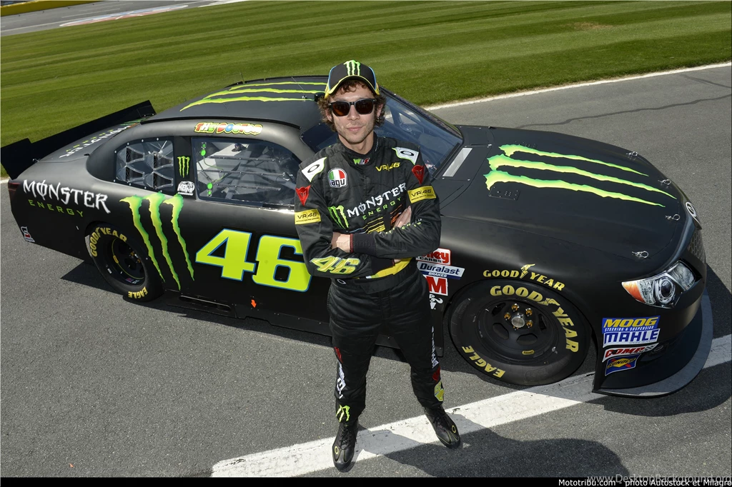 Mototribu   Moto GP 2013, Valentino Rossi Et Kyle Busch, Nascar