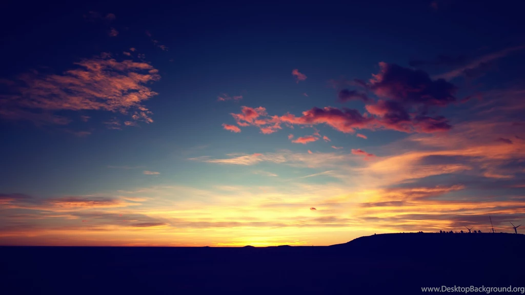 Artwork Clouds Landscapes Sunset Wind Turbines Wallpapers ...