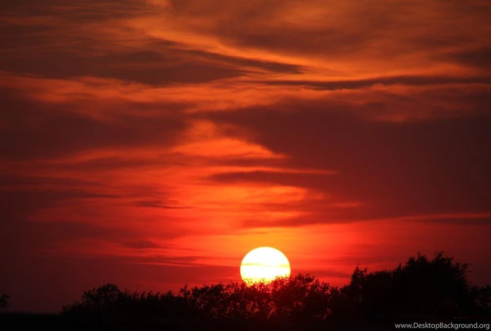 RED SUNDOWN WALLPAPER   (