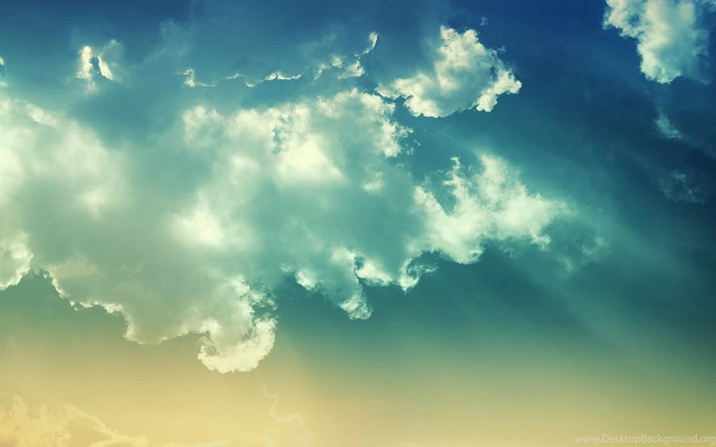 Image Blue beige clouds wallpaper 1680x1050.jpg Simplest Image ...