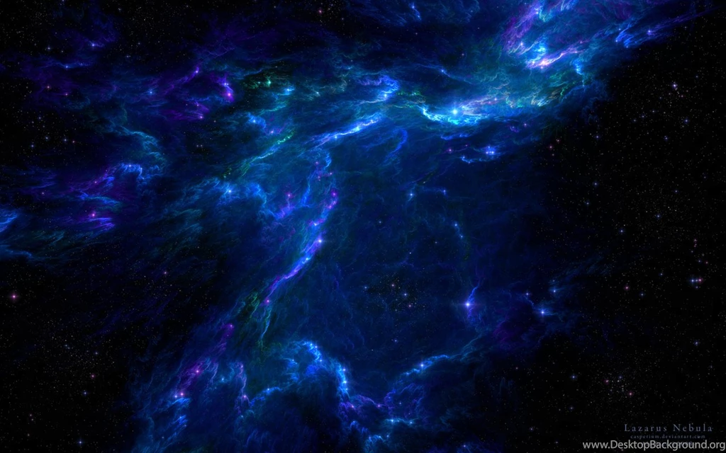 Abstract Blue Clouds Outer Space Wallpapers (