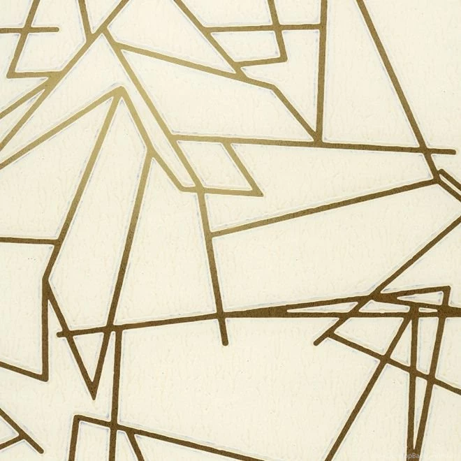 Erica Wakerly Angles Cream And Gold Wallpaper. Perfect For The ...