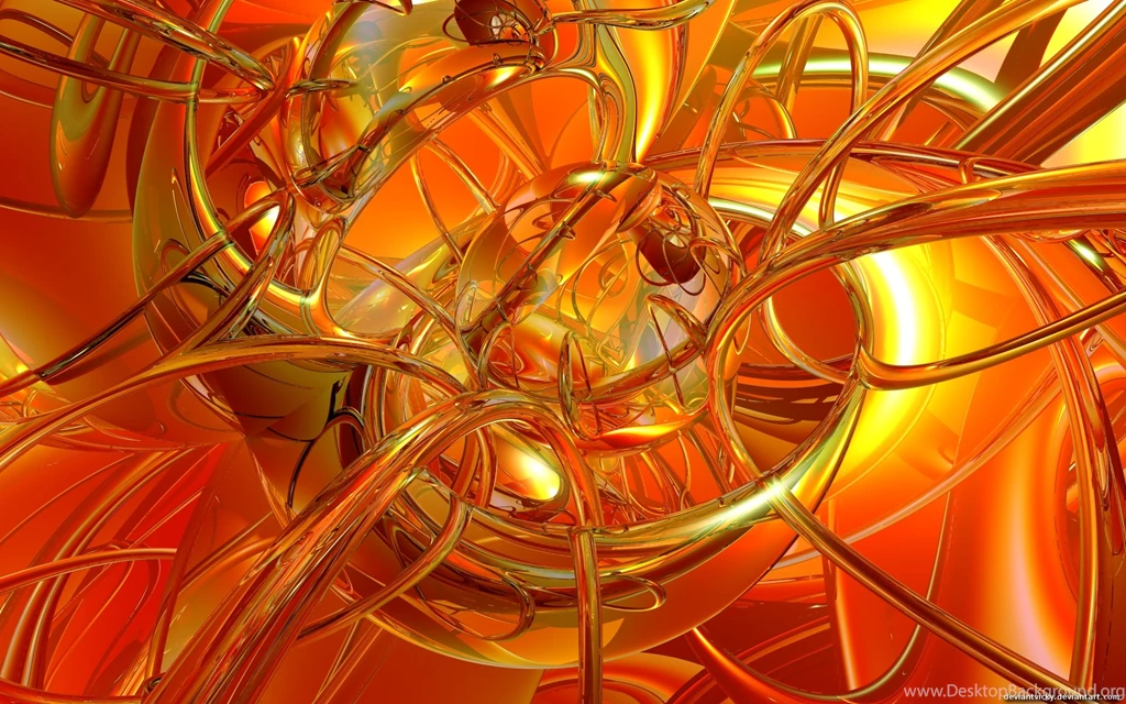 Orange 3d Wallpapers Desktop Backgrounds Ndemok.com