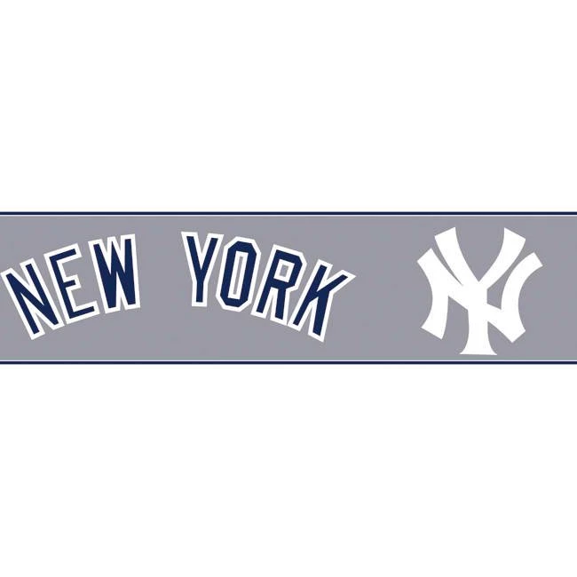 Dark Blue White ZB3308BD Yankees Pinstripe Wallpapers Border ...
