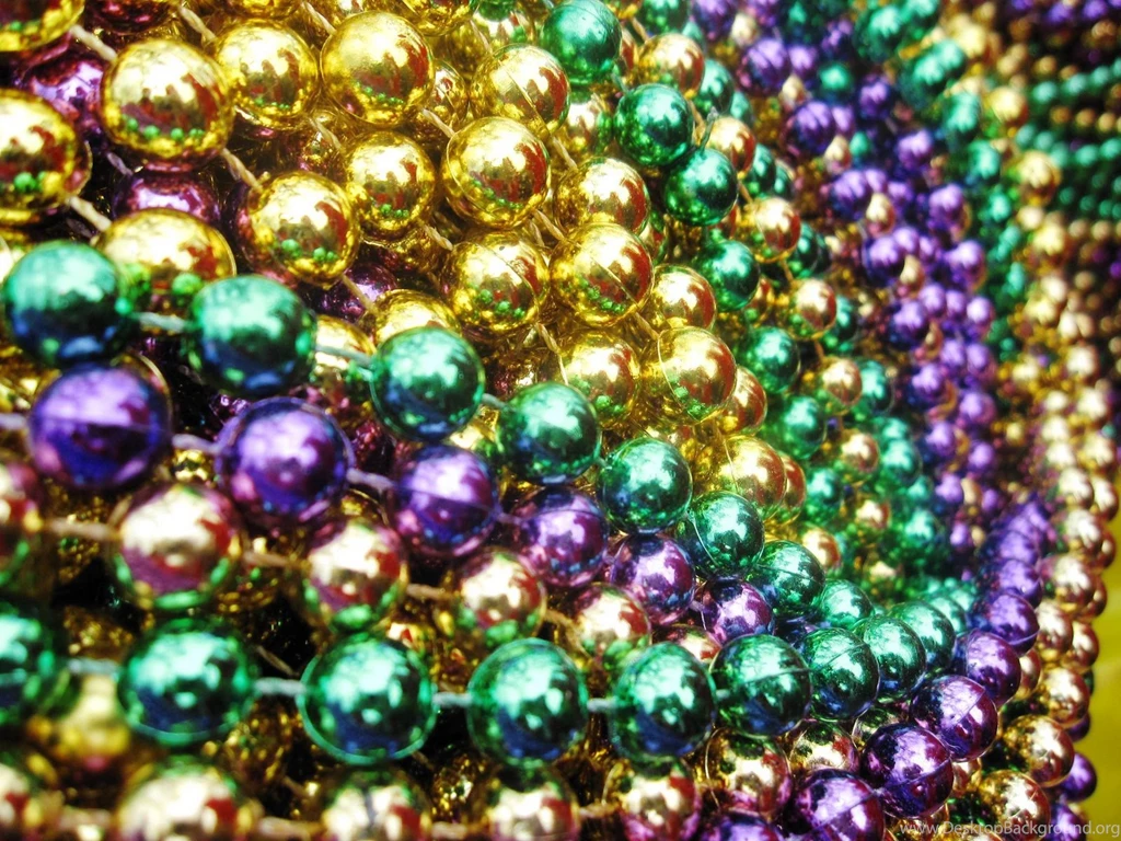 mardi gras beads orange