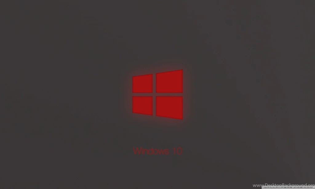 Windows 10 Technical Preview Red Glow HD Desktop Wallpapers ...