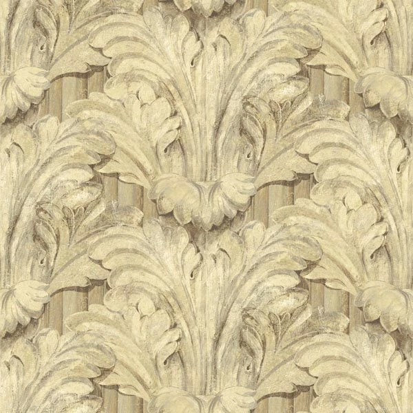OM90101 Brass Sculpted Acanthus Acanthus Raymond Waites Wallpapers