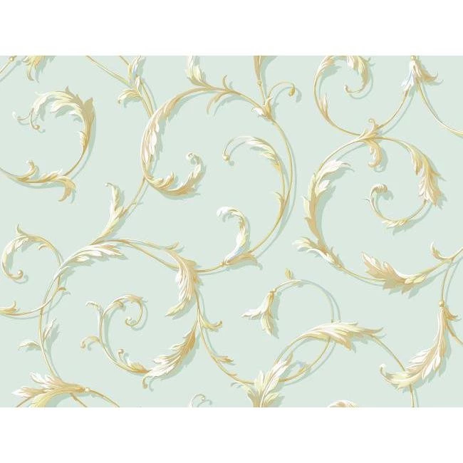 AH4710 Blue Book Acanthus Scroll Wallpapers By York