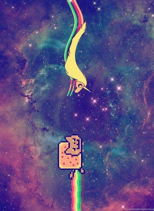 Lady Rainacorn Meets Nyan Cat Image