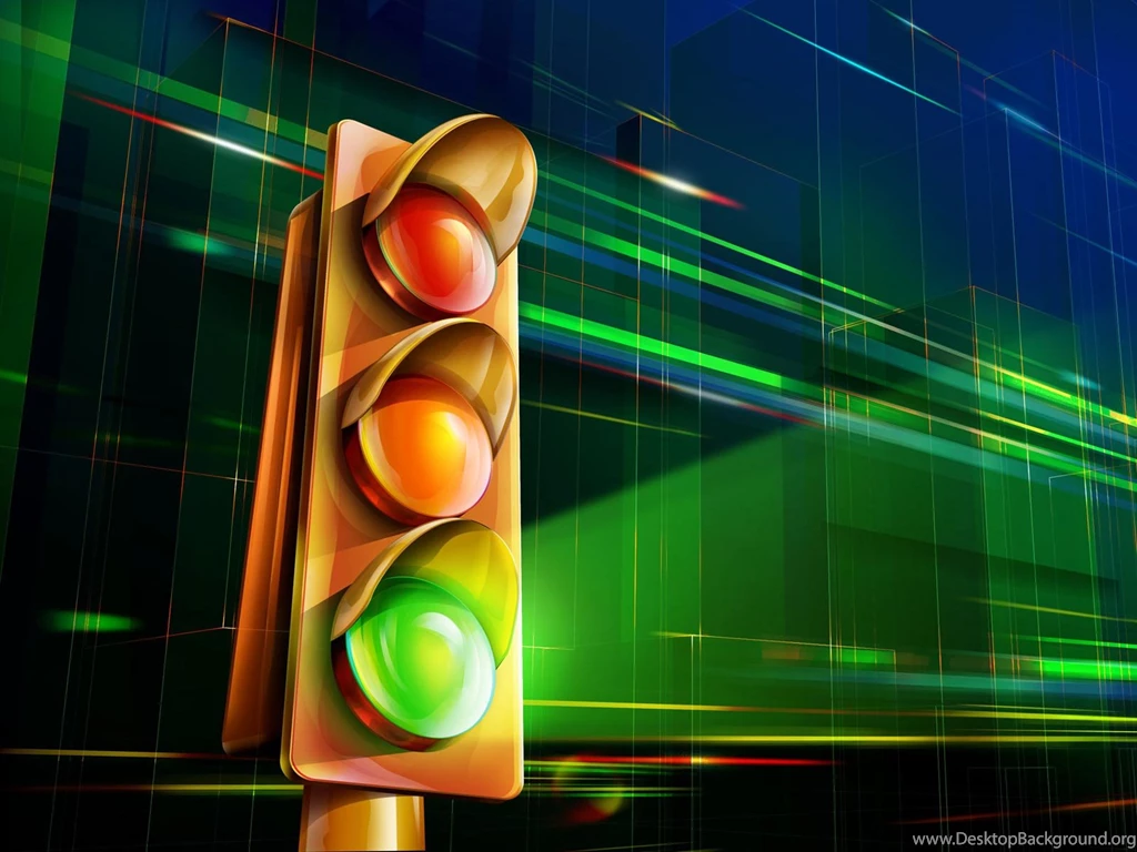 Desktop Wallpapers · Gallery · 3D Art · Traffic Light