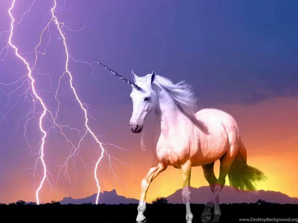 UNICORN LIGHTNING WALLPAPER   (