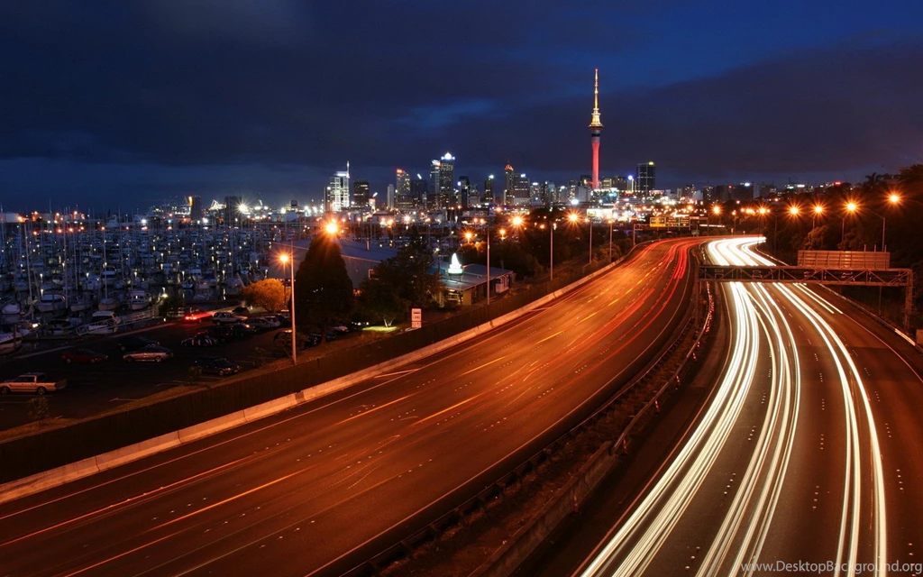 Cityscapes Highway Traffic Lights Long Exposure Driving Wallpapers ...