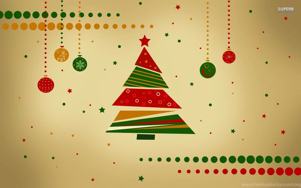 Merry Christmas Trees And Reindeers 2014 Wallpaper.jpg