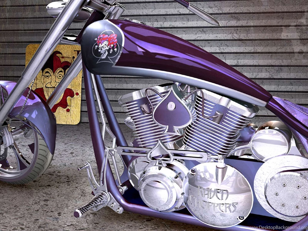 Desktop Wallpapers · Gallery · 3D Art · Joker Bike