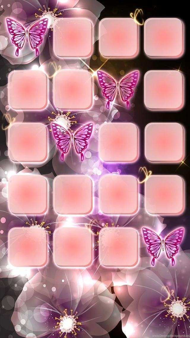 iPhone 5 Wallpapers Pretty Pink Butterflies Butterfly