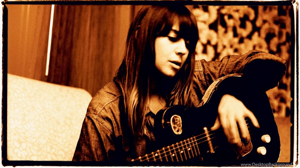 Cat Power Girl Guitar Hair Play