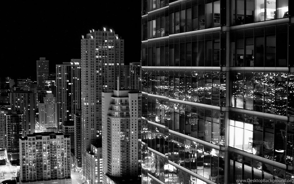Grayscale Black Glass Shine Window Buildings Skyscraper Wallpapers ...