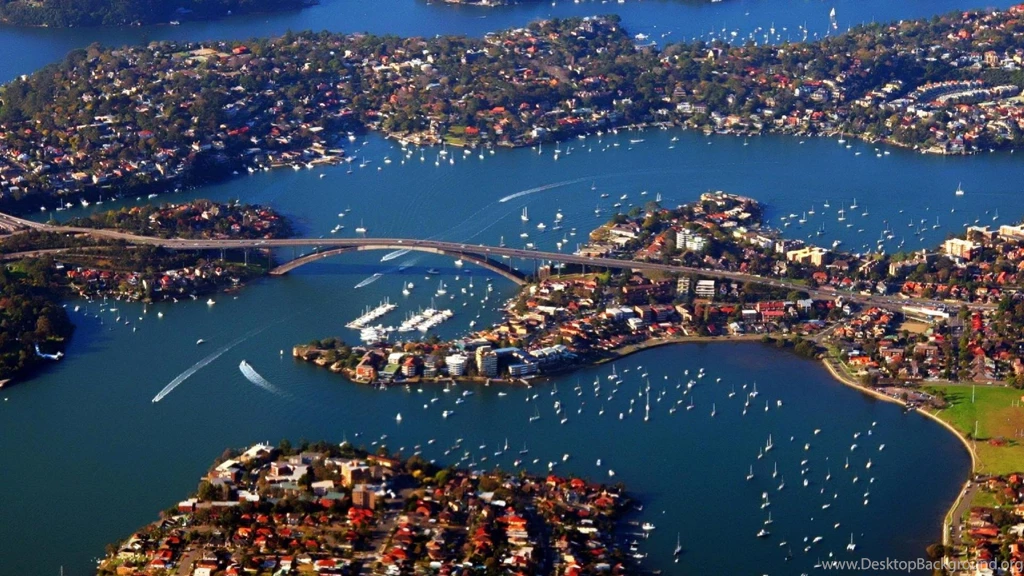 Bridges Panorama Gladesville Bridge Sydney River City Parramatta ...