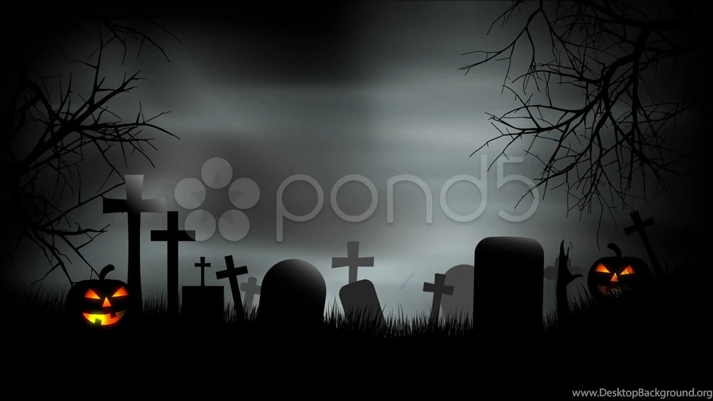 Halloween Graveyard Backgrounds Loop. Stock Footage YouTube