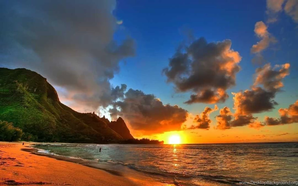 Beautiful Beach Sunset HD Wallpapers For Desktop