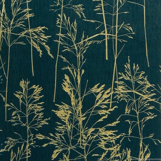 August Dark Green Botanical Silhouette Wallpaper, Bolt ...