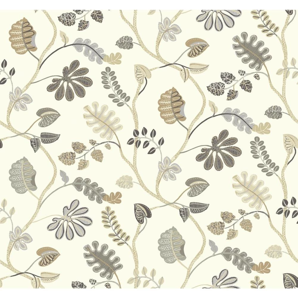 Waverly Small Prints A New Leaf 27' X 27" Botanical Wallpapers ...