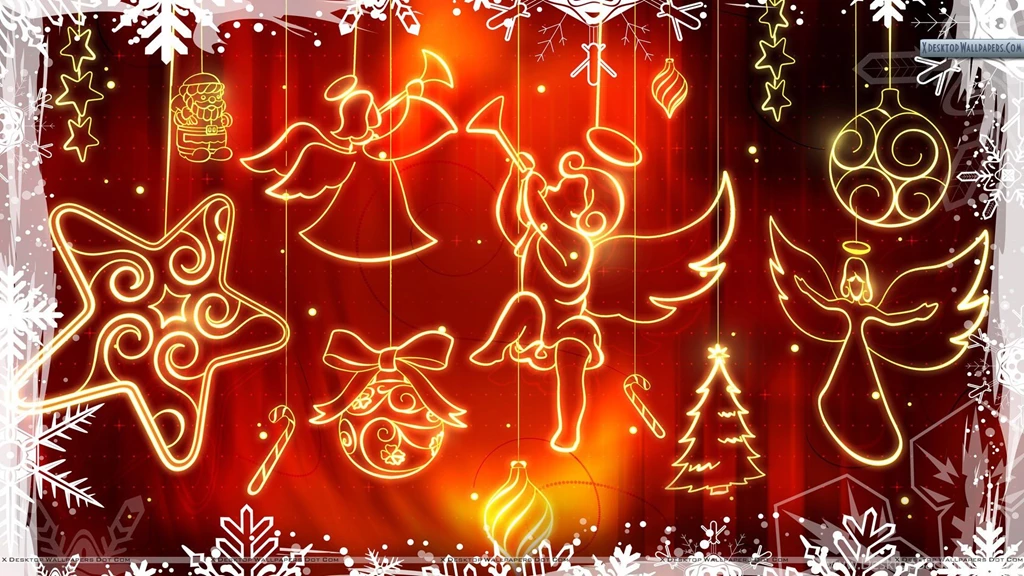 Decorated Wall For Christmas Day Wallpapers