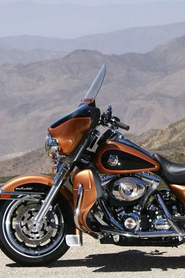 Download Wallpapers 640x960 Harley Davidson, Motorcycle, Bike, View ...