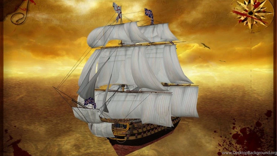 Pirate Ship Free Wallpapers Christmas 07 : Wallpapers13.com