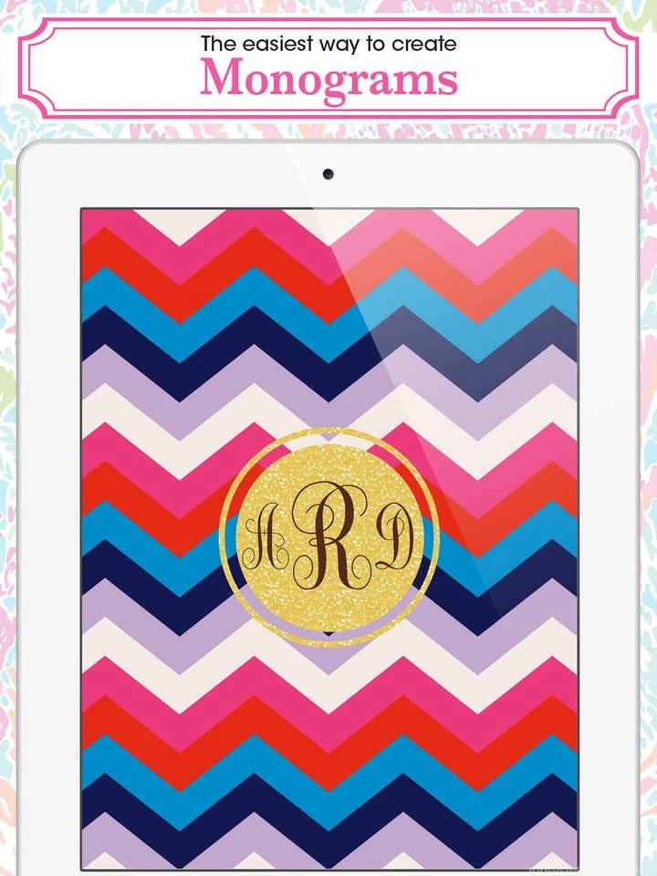 Monogram Lite   Wallpapers & Backgrounds Maker HD With Glitter ...