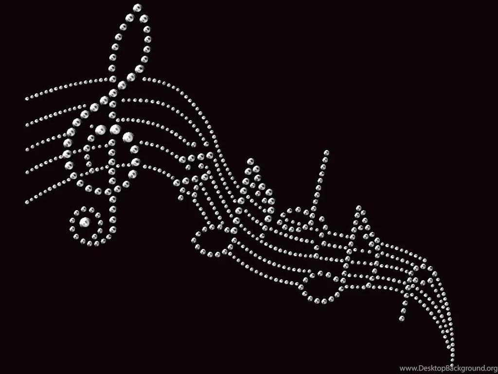 Music Notes Symbols Wallpapers   Black And White Wallpapers Desktop ...