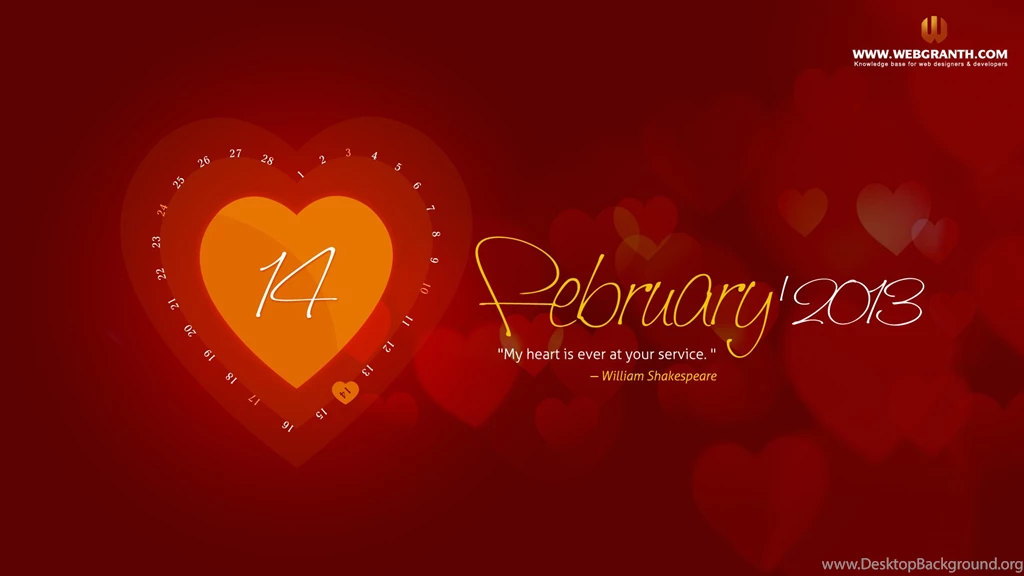 HD Valentine Calendar Wallpapers February 2013 ..: View HD Image Of ...