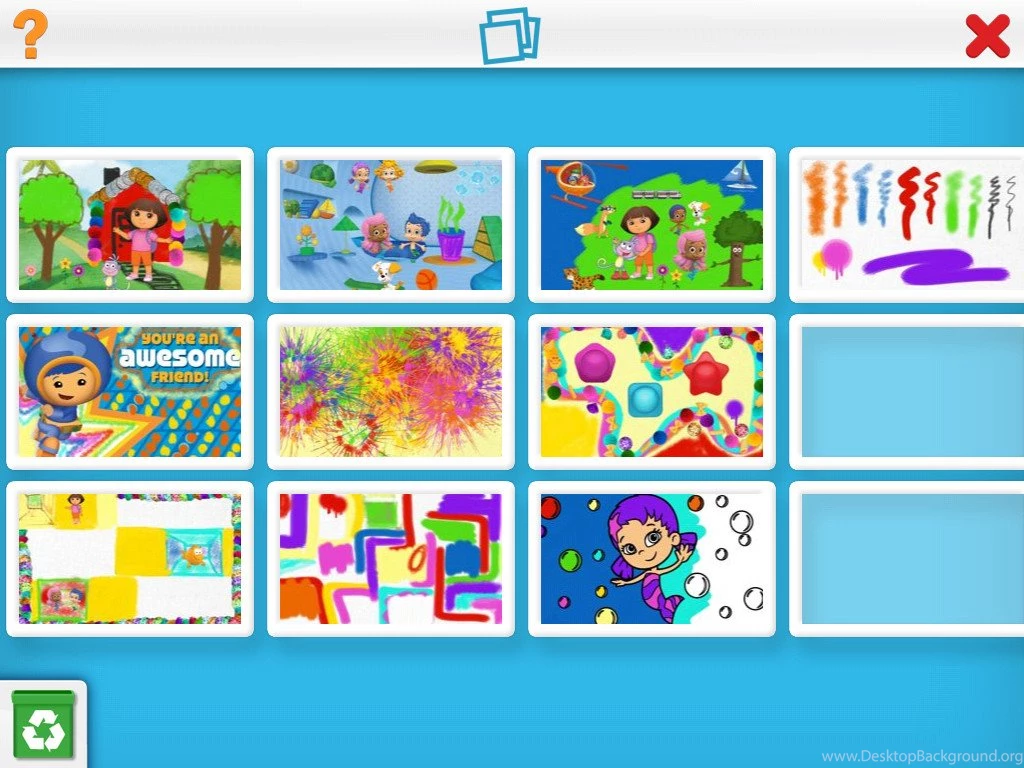 Application IPhone, IPad: Nick Jr Draw & Play HD Games