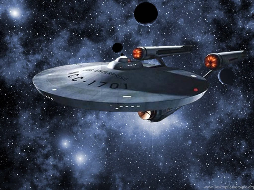 USS Enterprise NCC 1701 Flying In The Universe In Star Trek ...